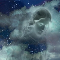 guardian-angel-face-in-clouds